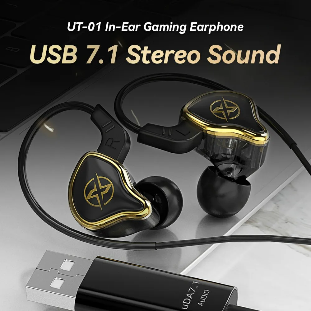 USB Gaming Headphones 7.1 Surround Sound Wired Headset with Microphone Noise Cancelling Earphone for PC Computer PS4 PS5 Laptop - Image 2