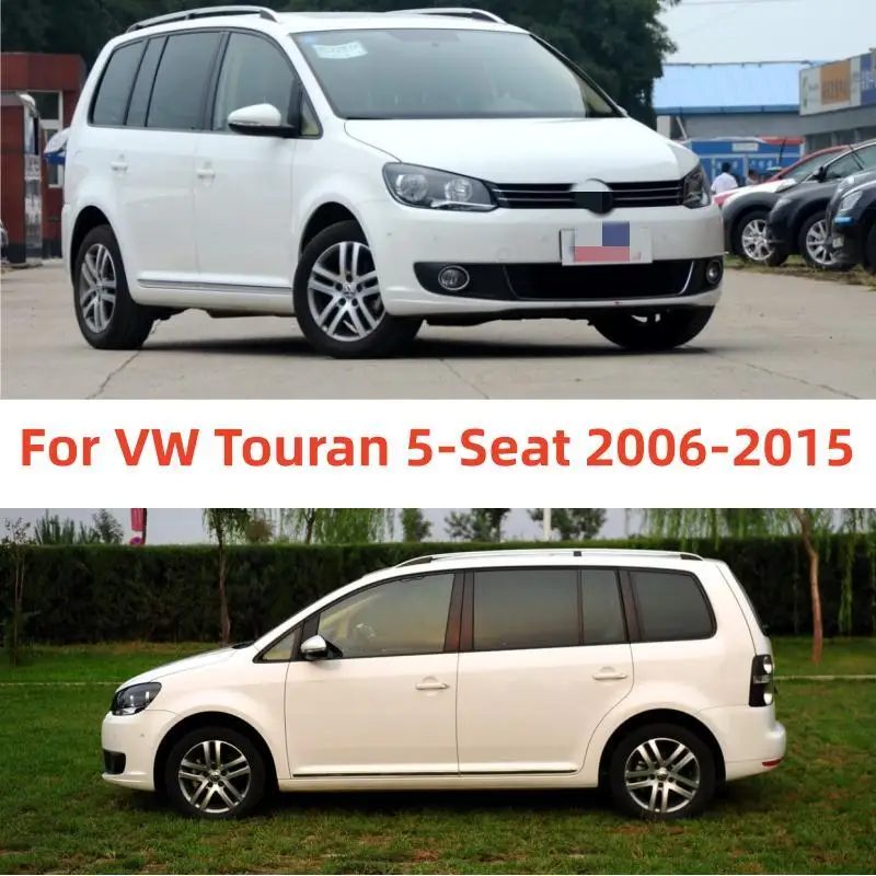 Car Accessories Window Visors Rain Sun Guard Vent Wind Deflector Weathershield Slim Moulding Trim For VW Touran 5-Seat 2006-2015 car window deflectors