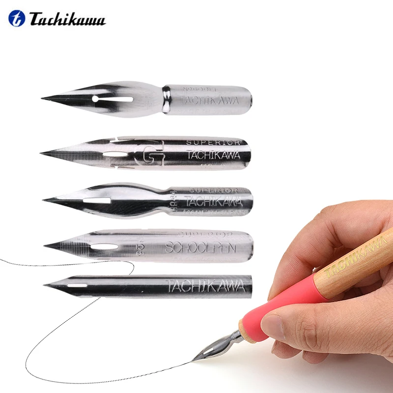 

1nib Japan Tachikawa Dip Pen Premium Line Drawing Nib High Quality Comic Fountain Pen For Manga/Cartoon Design Art Set