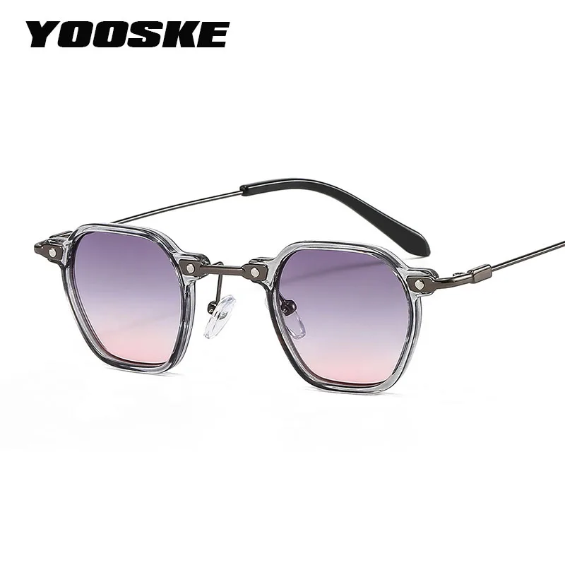 

Metal PC Punk Sunglasses Women Fashion Brand Designer Vintage Sun Glasses Men Square Anti UV Shades Goggles Glasses