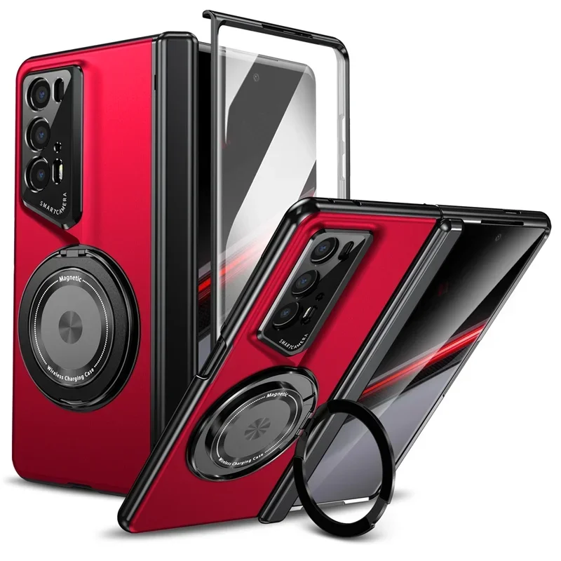 Luxury Magnetic Phone Case with All-Inclusive Screen Protection and Folding Stand