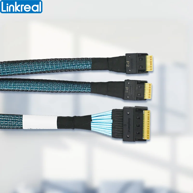 Pcie 4.0 Slimsas Sff8654 8i para Xsff9654 4i Cable-80cm - Imagem 6