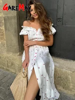 Élégante Robe Longue Décontractée Blanche en Coton 100% pour Femme, Style Vintage, Longueur Midi, Idéale pour l'Été 2026 1