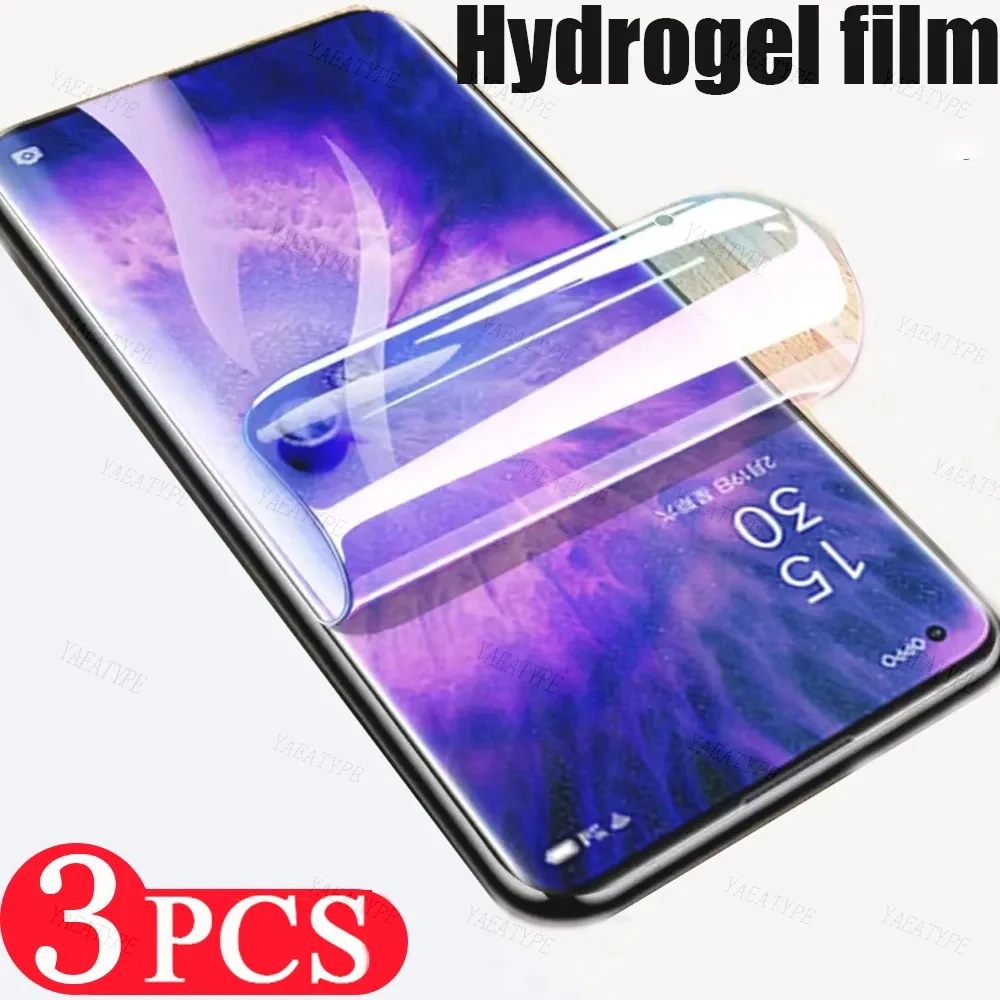 3pcs hydrogel fólia számára oppo A98 A97 A96 A95 A94 A78 a77s A77 A76 A74 a56s A58 a57e a57s A57 A54 a54s A53 4G 5G Hamis színben tüntet fel Hátvéd