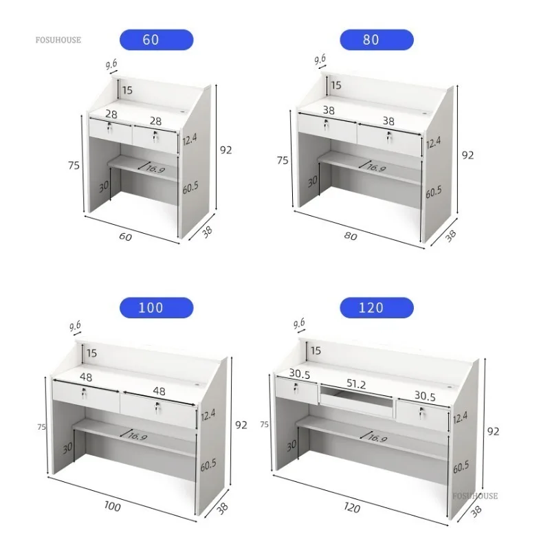 Modern Commercial Reception Desks Cashier Shop Small Convenience Store Front Desk Clothing Store Bar Table Cashier Counter R