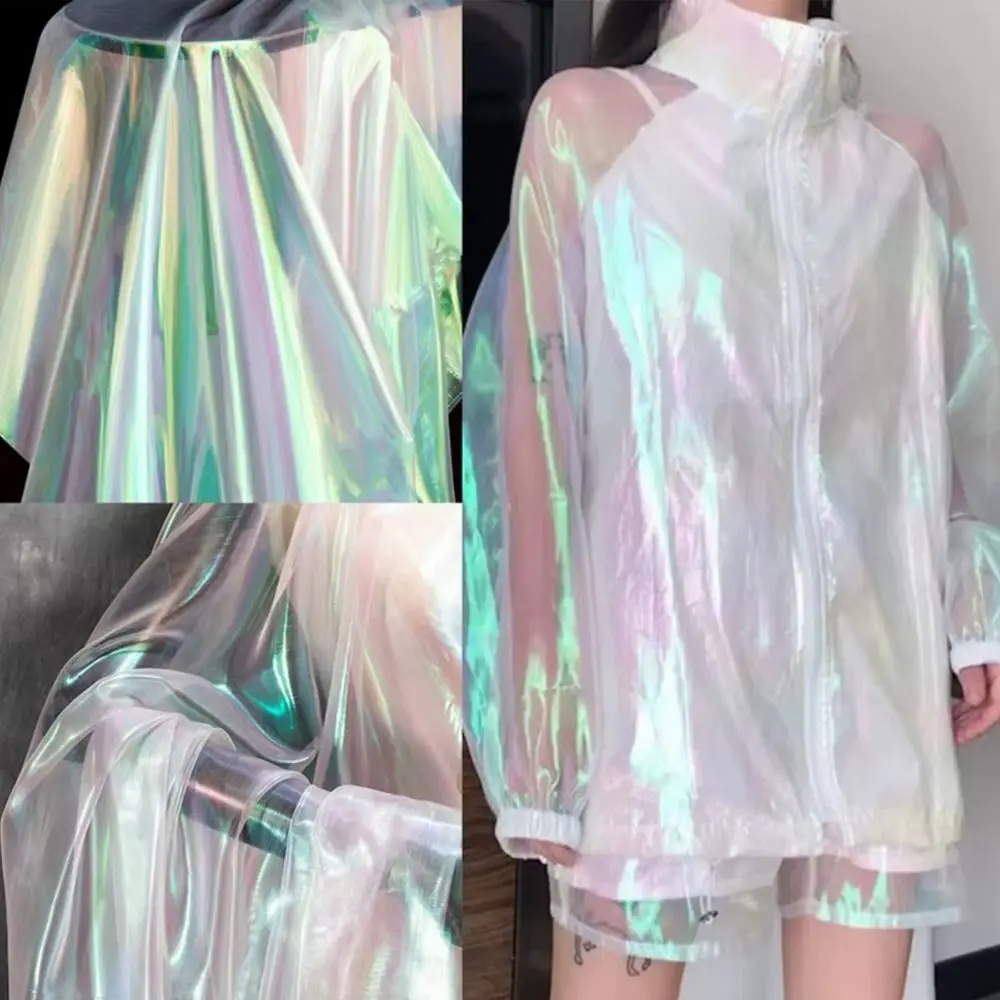 Glänzende Laser-Tüll-Organza-Stoffe, dünnes Dekor, Voile-Organza-Kleiderstoff, weicher Tüll, Stoff, Dekoration, Tüll, handgefertigte Materialien – Detail 13
