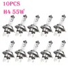 10Pcs H4 55W Halogen Xenon Car Light Bulb 12V 4300K High Low Beam Car Headlight Lamb Factory Price Car Styling Parking  H4 Coche 1