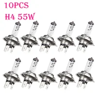 10Pcs H4 55W Halogen Xenon Car Light Bulb 12V 4300K High Low Beam Car Headlight Lamb Factory Price Car Styling Parking  H4 Coche 1