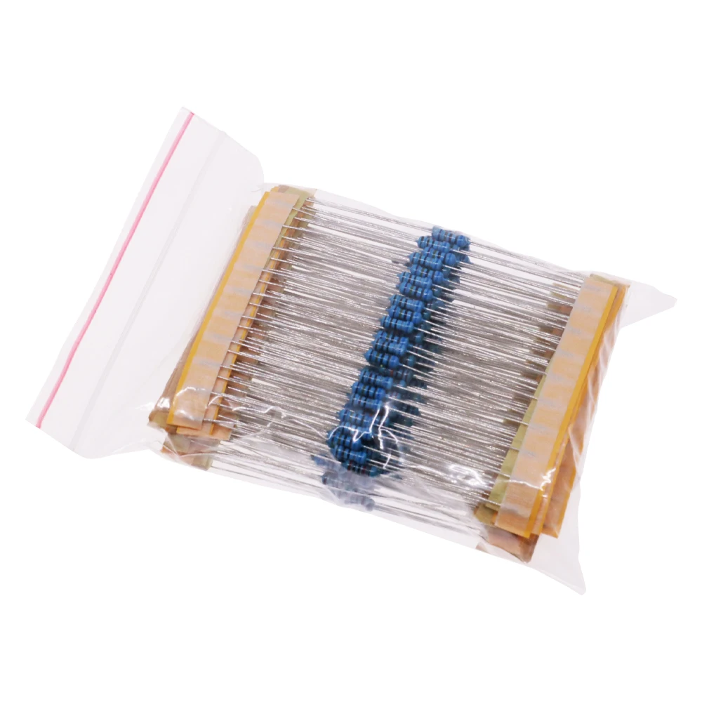 1/4W Resistance 1% Metal Film Resistor Pack Assorted Kit 30 Kinds Each 10/20pcs 600pcs/Set 1K 10K 100K 220ohm 1M 300pcs/Set metal film resistor metal film resistors