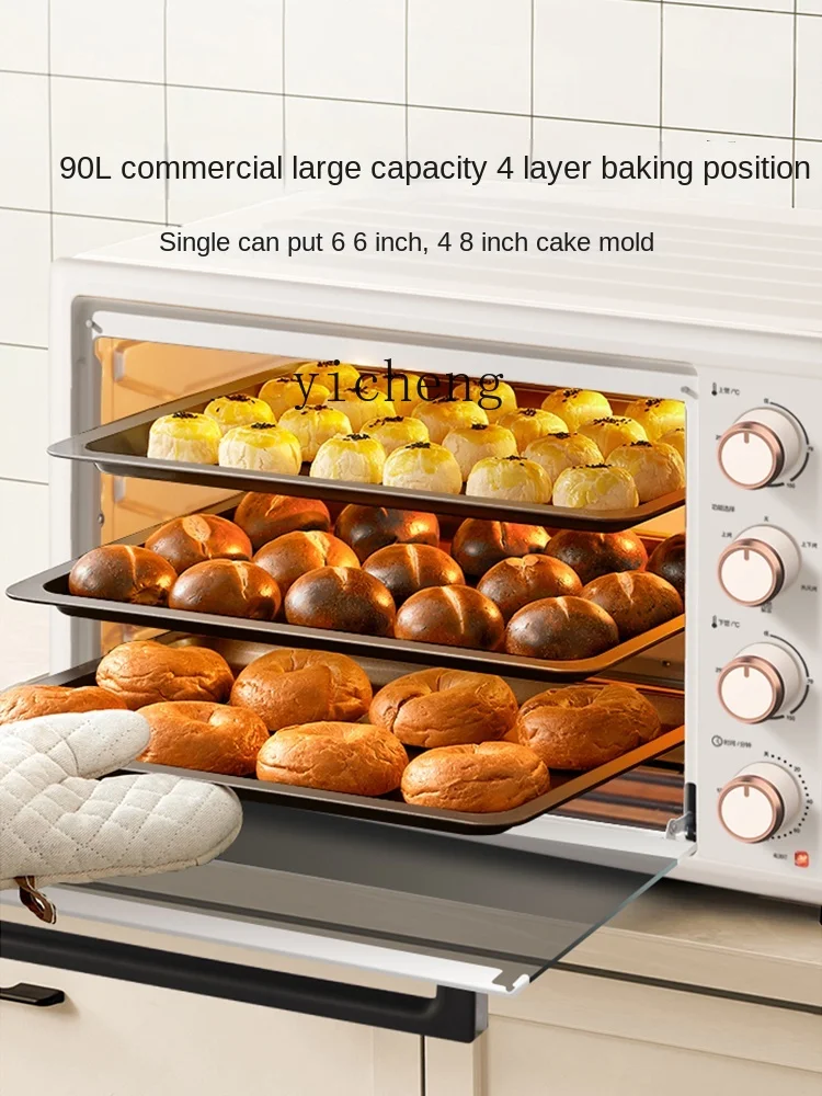 Tqh Oven 90 Liters Large Capacity Electric Oven Household Oven Open Hearth Two-in-One Private Room Baking Roasted Sweet Potatoes 2