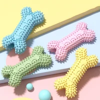 1PC Pet Chew Toy Soft Rubber Bite-resistance Bone Shape Teeth Grinding Chewing Toys for Small Dogs Training Pet Supplies 2