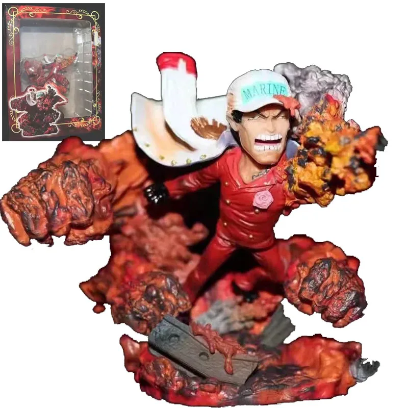 Anime One Piece Figure GK Akainu Sakazuki Navy Headquarters Senior General Battle Ver. Collectible Model Decoration Toys Gifts |