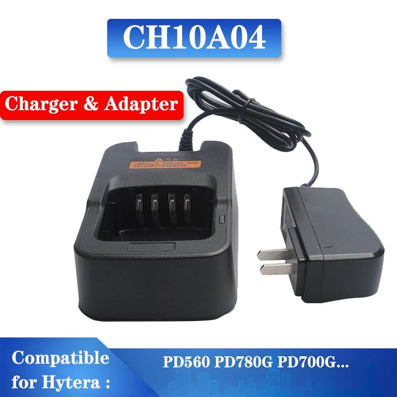 Ch10A04 Caricabatterie Radio Bidirezionale Adatto Per Hytera Haida Pd560 Pd780G Pd700G