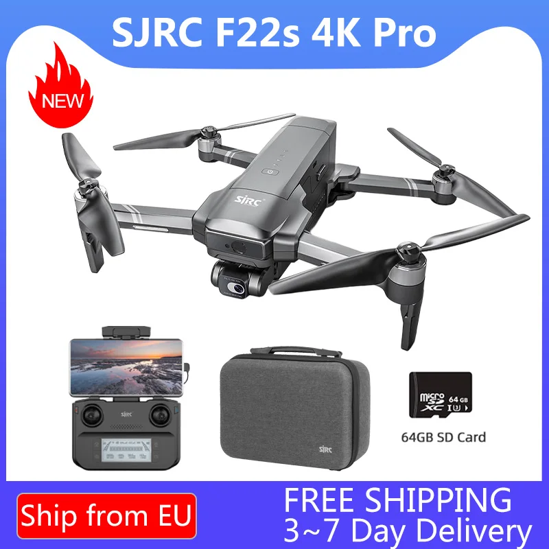 SJRC F22S 4K PRO Drone GPS Dron Profesional HD Camera With Obstacle