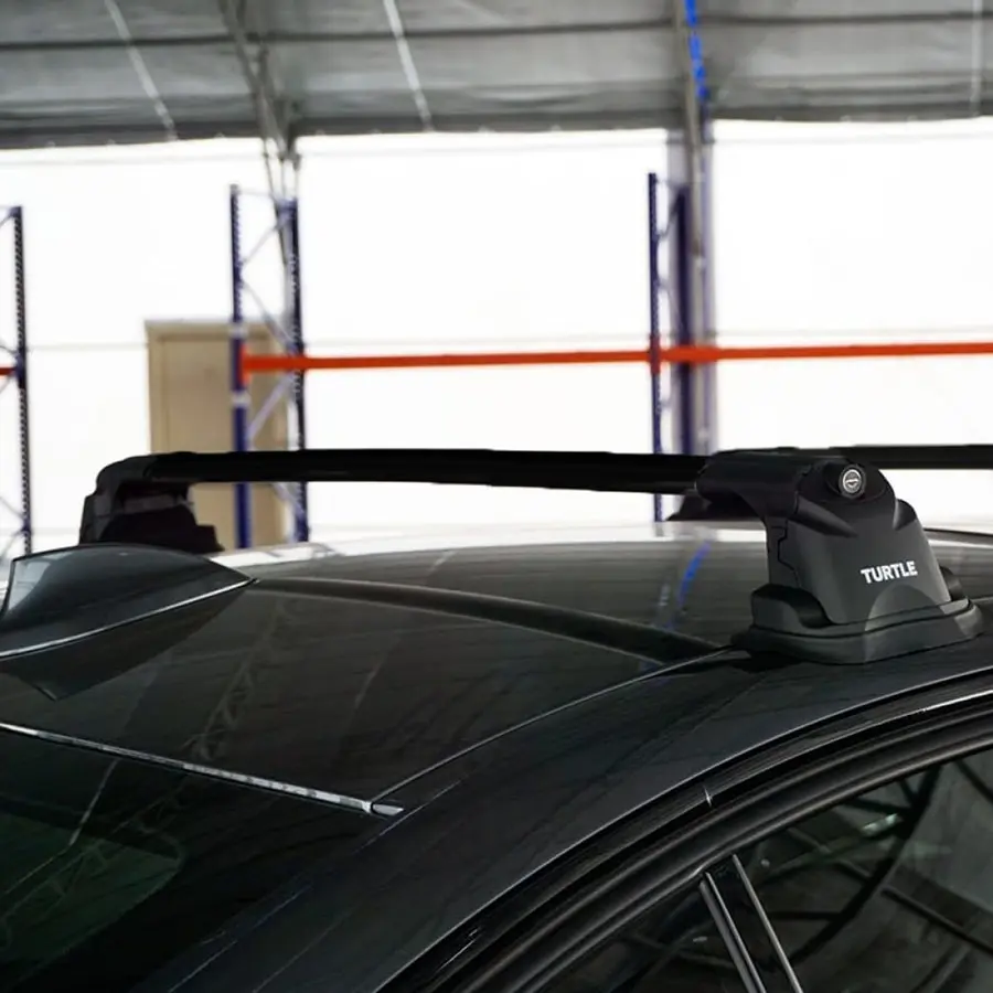Porte-bagages de toit tortue air-3 premium, arc Aero noir pour BMW F30  sedan 2012 –