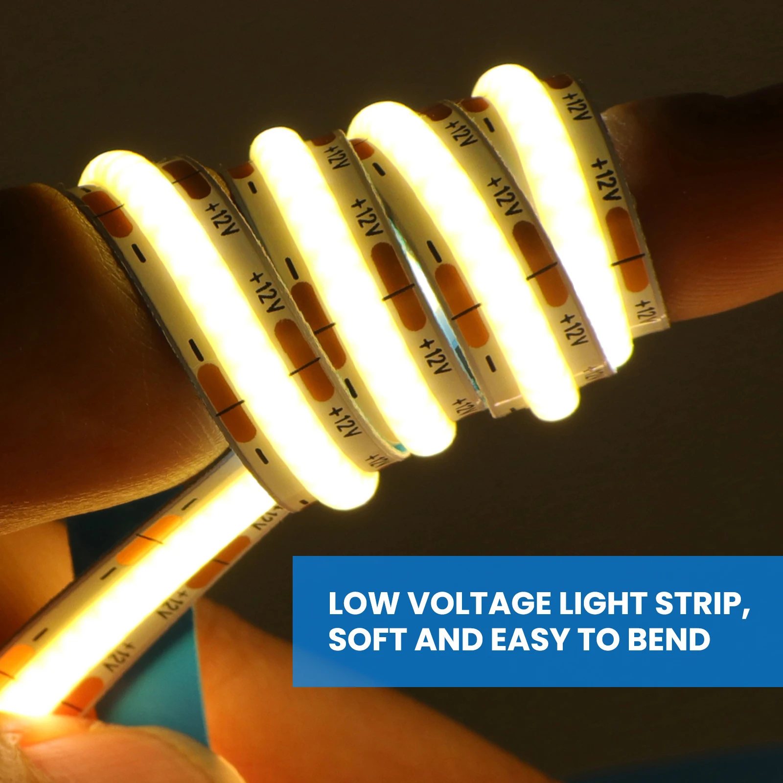 COB LED Strip Lights 320 480 528LEDs/m High Density Flexible Tape Ribbon Sef75f78e22c74973ae94432d78e05e09H