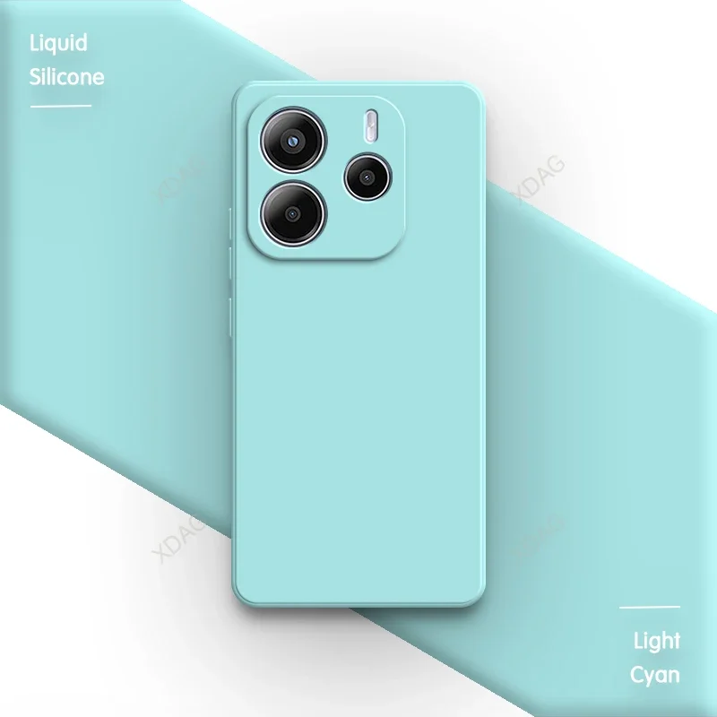Classic Silicone Soft Phone Case with Lens Protection - Square Design