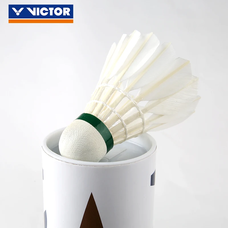 Original Victor Badminton Shuttlecock Gd3 High Level Gold For Tournament Shuttlecocks Feather Shuttlecock Ball 12pcs/tube