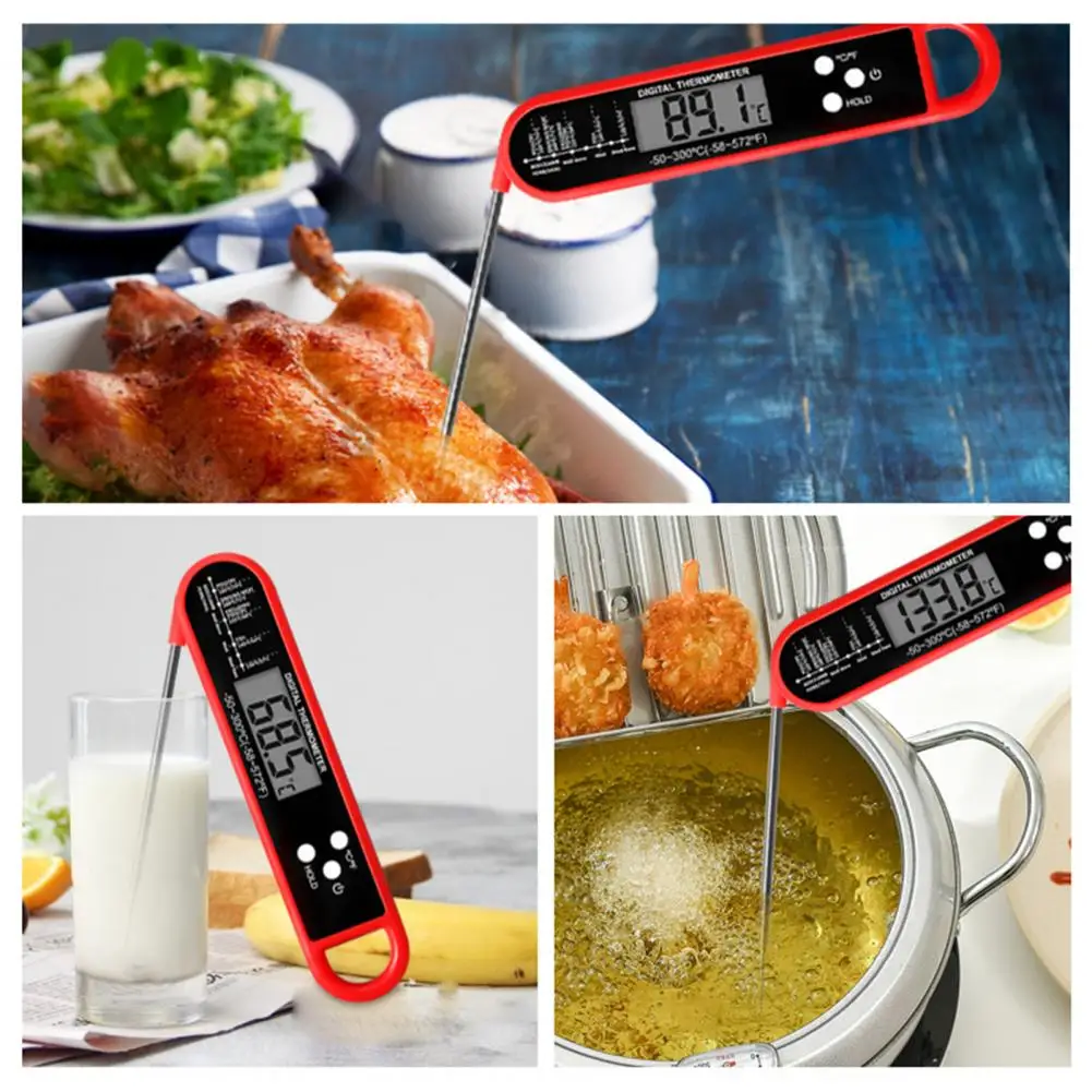 

Reliable Cooking Thermometer Digital Waterproof Food Thermometer for Home Kitchen Grill Bbq Easy to Read Instant for Cooking