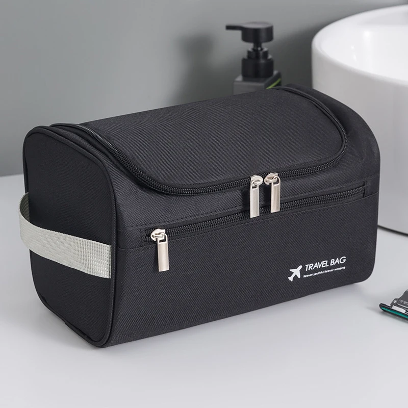 Enhanced Travel Toiletries Bag - Large Capacity Hanging Cosmetic Organizer and Beauty Case