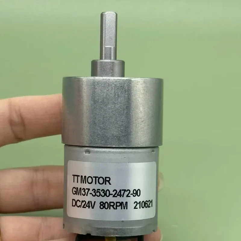 Маленький металлический штатив 37GB530-2475, 530 дюйма, 12-24 В постоянного тока, 80 об/мин, медленная скорость, большой крутящий момент, D-вал для робота-автомобиля