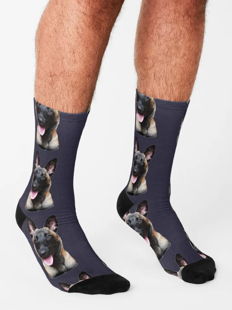 Belgian Malinois Puppy DogSocks Sport Socks Men Men'S Sock