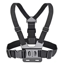 Adjustable Action Camera Chest Strap, Headband, and J Hook Mount Set for Set C