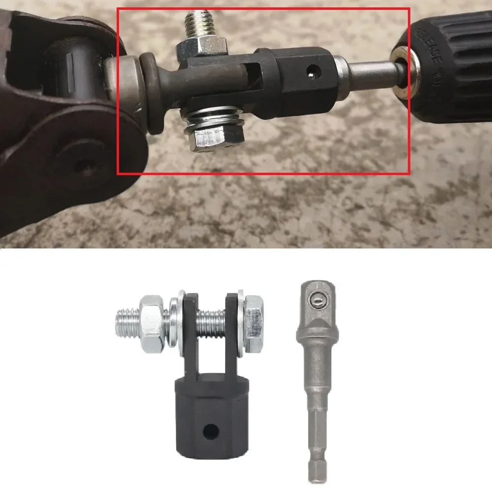 

1/2 Inch Scissor Jacks Adaptor Drive Impact Wrench Adapter Tool Jack Shear Chrome Vanadium Steel Adapter Steel Ball Joint Rod