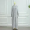 Kimono Cardigan pour Femmes Musulmanes, Robes Abaya Ouvertes Ornées de Diamants, Écharpe, Longue Robe, Robe de Dubaï, Robe Turque, Vêtements Islamiques, Marocain, Eid, Ramadan