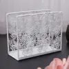 Hollow Napkin Holder Paper Towel Dispenser Tissue Rack Party Dining Table Decor 2