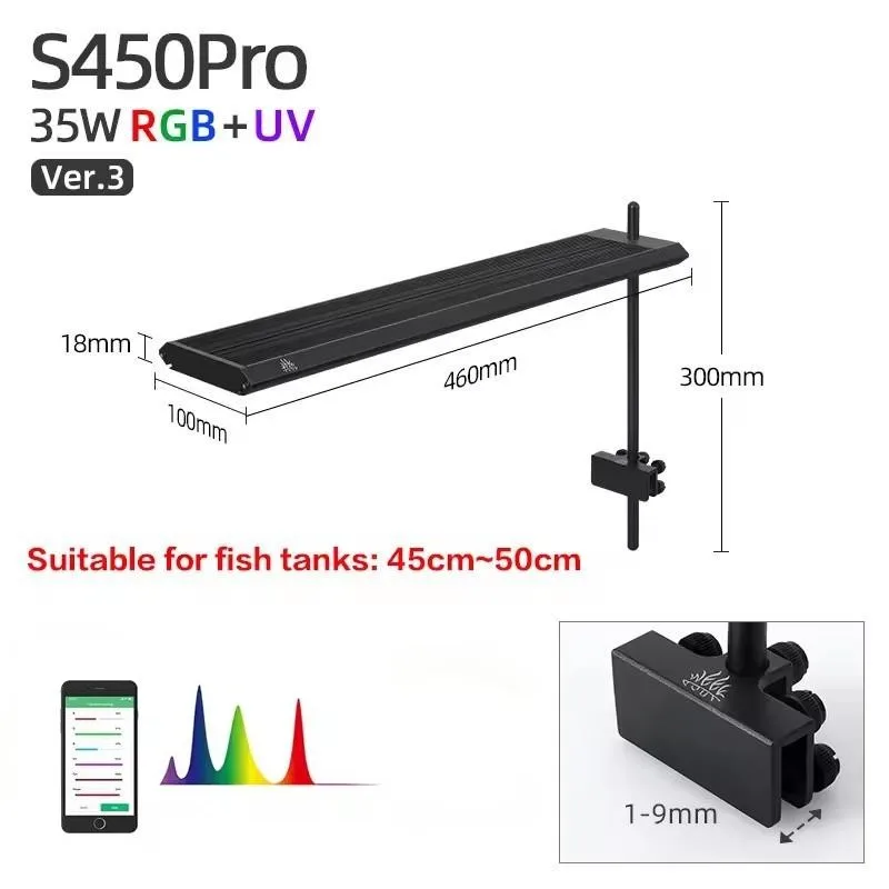 WEEK AQUA S Series Ver.3 RGB+UV Full Spectrum S300/400/450Pro