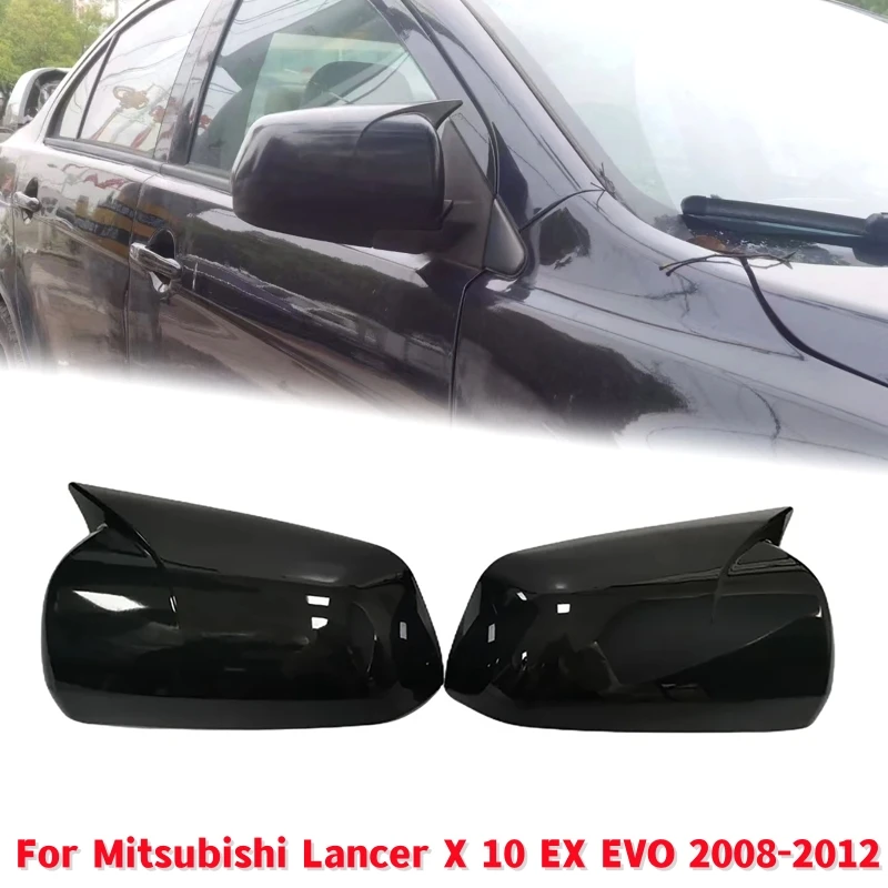 2 Pz/Set Car Side Door Mirror Cover Trim Specchietto Retrovisore Copertura Cap Trim Per Mitsubishi Lancer X 10 Ex Evo 2008-2012