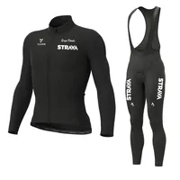STRAVA Men's Cycling Suit for Men Long Men´s Cycling Shorts Mountain Bikes Cycle Jersey Sets Mtb Clothing Man Bib Bicycles 1