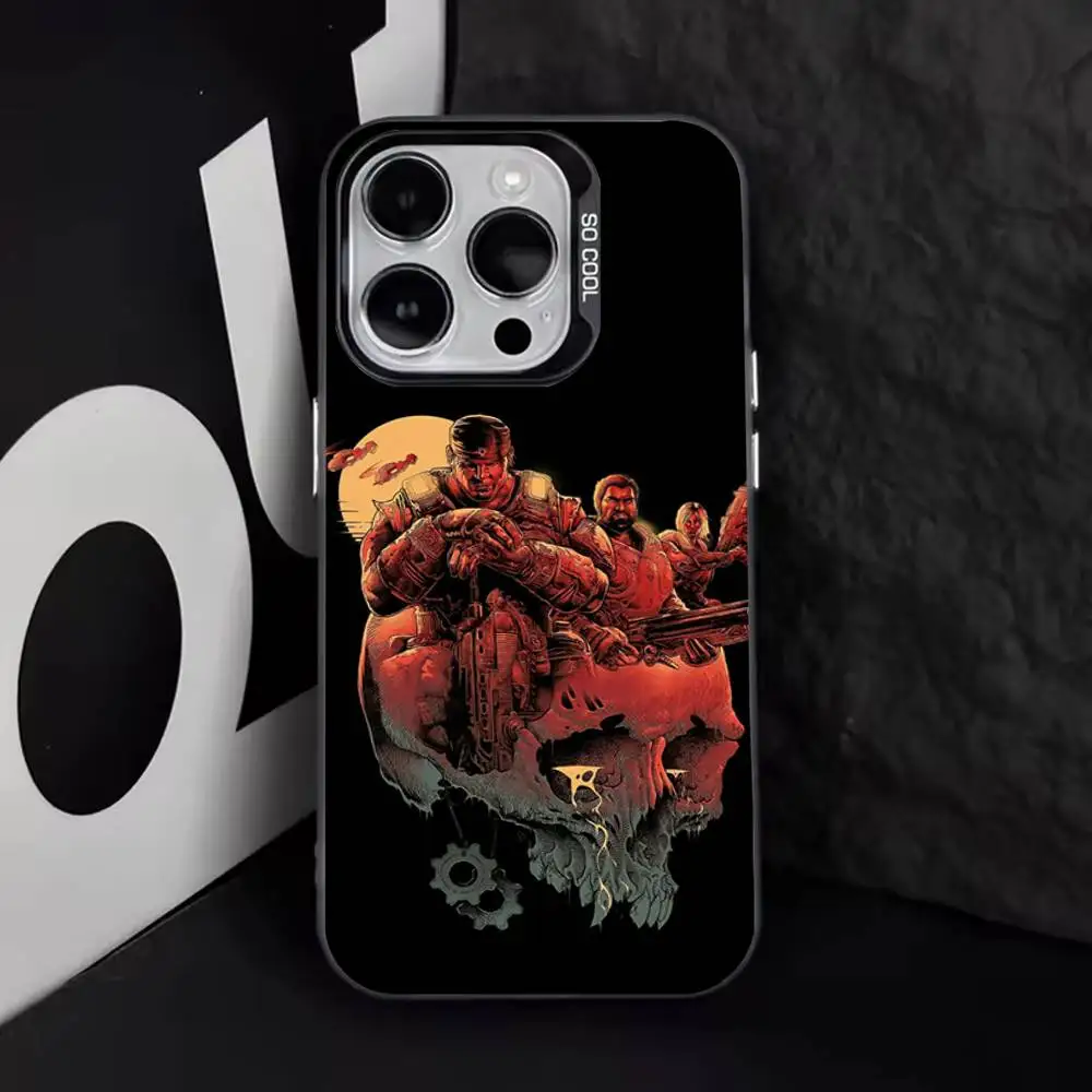 Black Matte Shockproof Gamer Phone Case