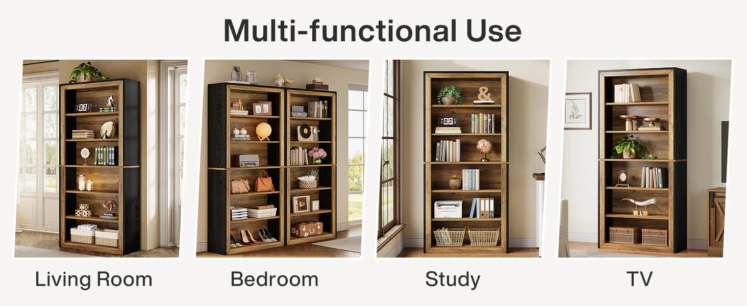 7-Tier Tall Bookcase