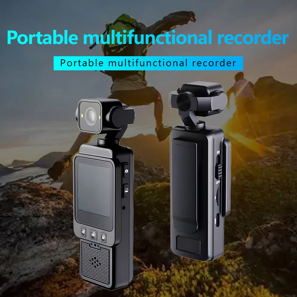 Telecamera Sportiva Indossabile WiFi 1080P, Registratore per Bicicletta e Viaggi, Mini Videocamera per Sport all'Aperto e Viaggi in Bicicletta - immagine 5