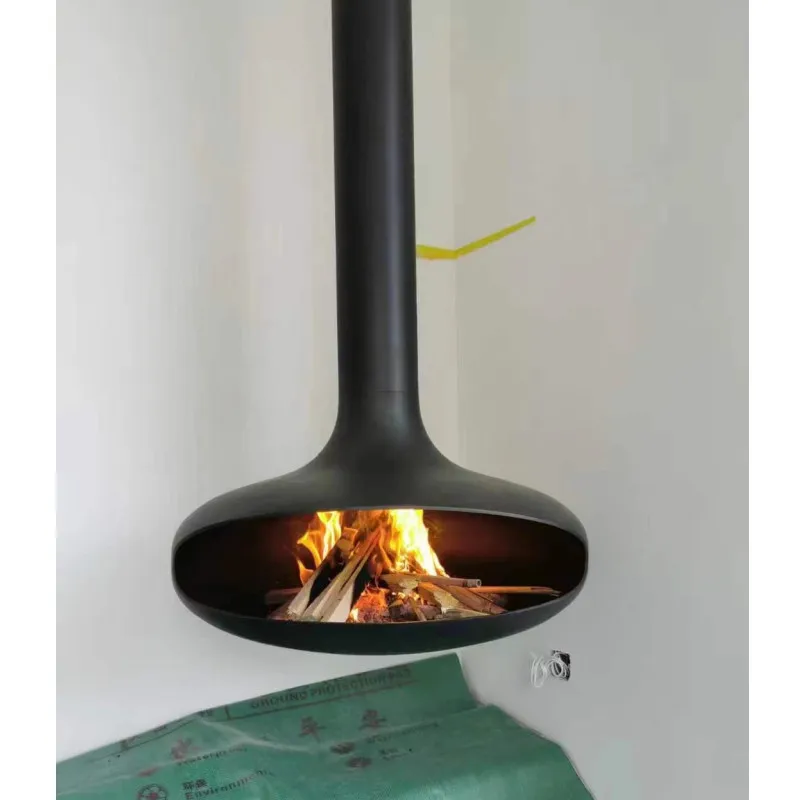 &Phi;900mm Ship to Mexico Hange Cheap Indoor Good quality Real Fire Wood Burning Fireplace