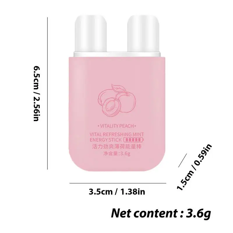Double Nasal Inhaler Double Holes Refreshing Inhaler Energizing Energy Bar Energy Vapors Stick Aromatherapy Stick Home Supply nasal inhaler