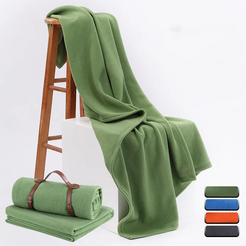 

100*150cm Folding Thickened Yoga Warm Blanket Polar Fleece Microfiber Portable Yoga Mat Multifunction Portable Fitness Blanket