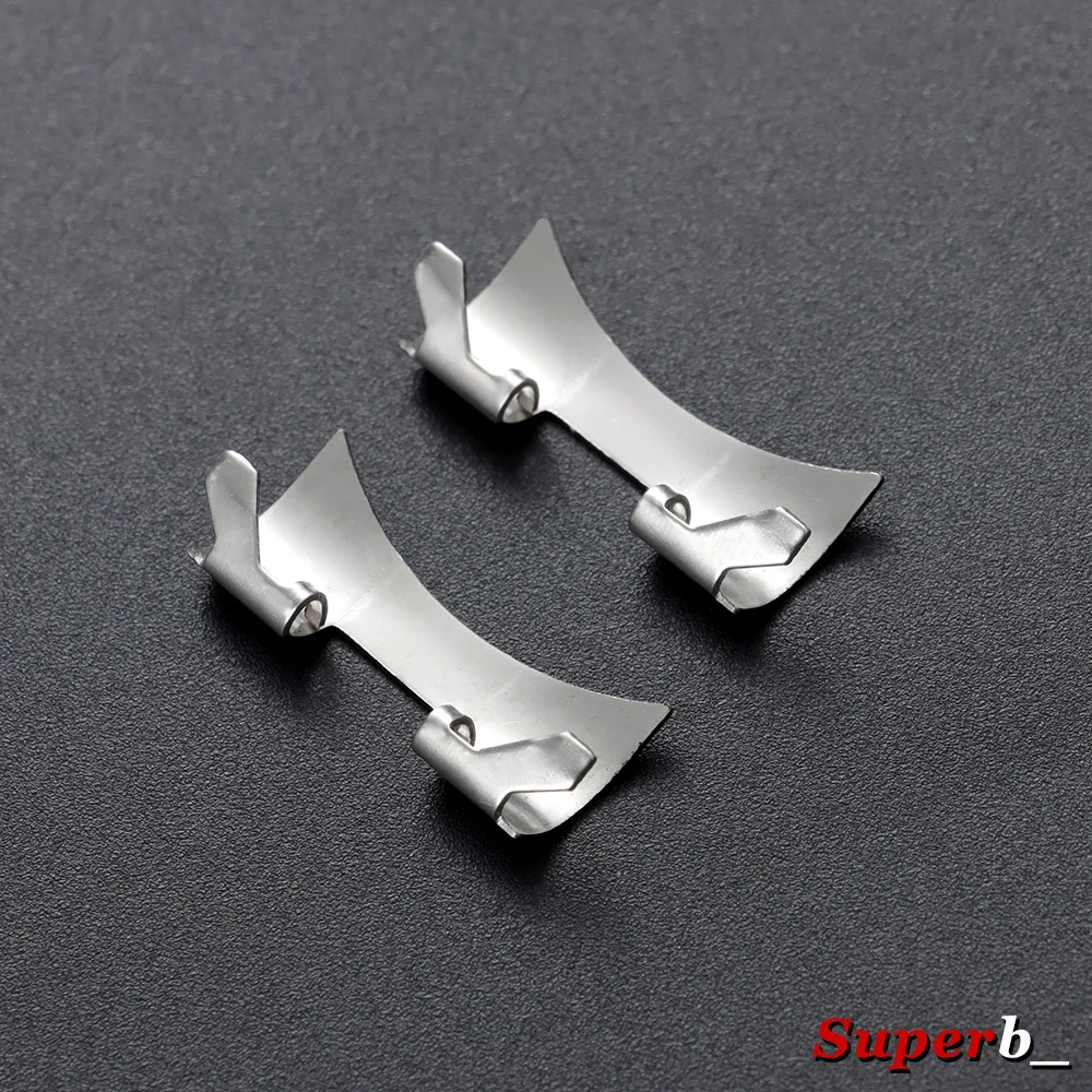 Stainless Steel Strap Connectors with Matte Polished Curved End Links