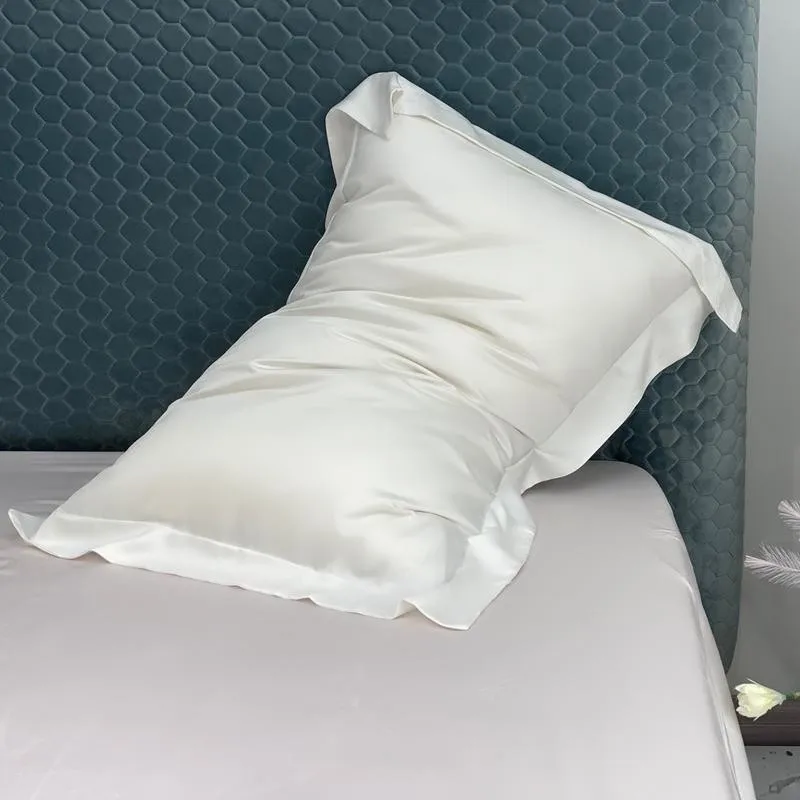 600TC 100%Eucalyptus Lyocell Fitted Sheet Twin Double Queen King Elastic Fitted Bed Sheet Nature Soft Silky Sheet Pillowcases 4