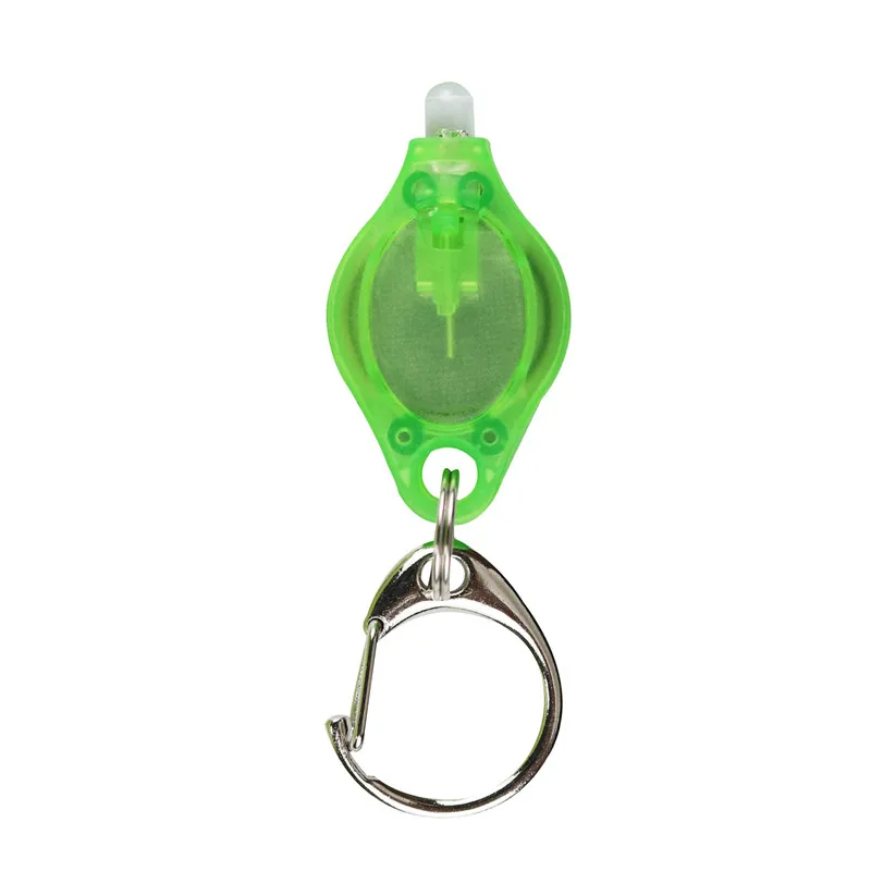 

500Pcs Mini Led Keychain UV White Light Torch Lamp Ultraviolet Key Ring With Battery Emergency Outdoor Camping Flashlight