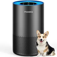 Air Purifiers for Home Large Room Pets Up to 1300 Sq Ft, MOOKA H13 True HEPA Air Purifier Cleaner with 360° Air Inlet, Fragrance 1