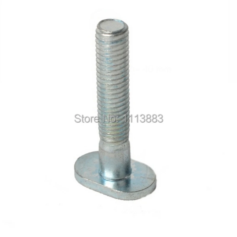 10PCS M8x40 T-bolt for T-slot, T-Track, for Router and Woodworking table saw jigs