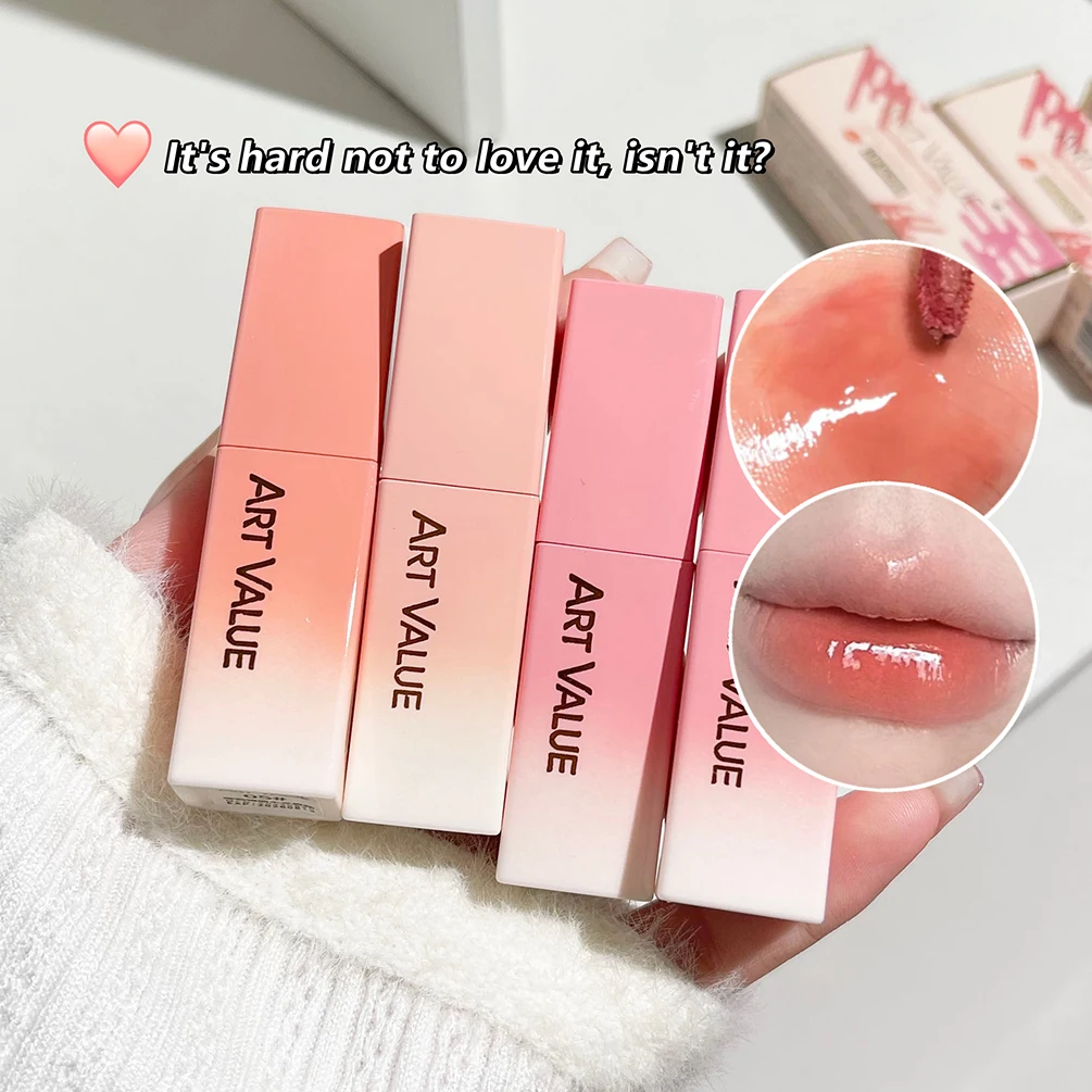 Lip Gloss Lip Makeup Lip Glaze Lip Tint Lip Plumper Mirror Lip Glaze Moisturizing Lip Gloss Non-Stick Cup Long-Lasting Makeup Water Glossy Liquid Lipstick Tint Plumper Cosmetic