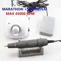 BT LAAOVE Champion-3 Control Box 65W 50000RPM High Quality Handle Electric Nail Drill Polish Machine Manicure Nail Drill Set 2