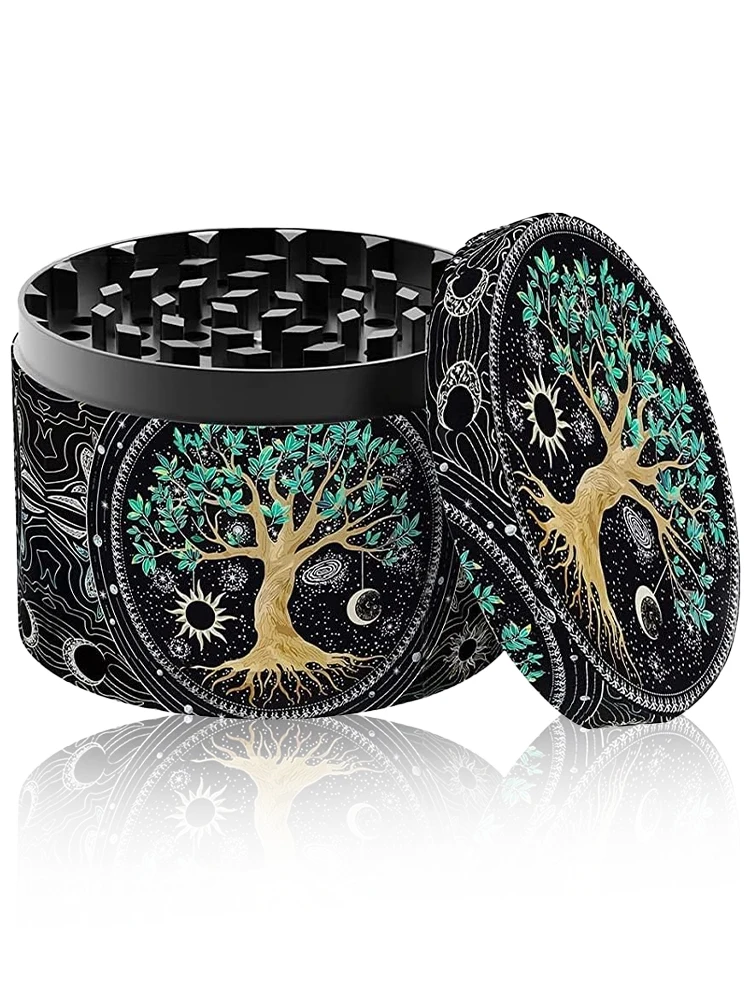 4 Layers Zinc Alloy Herb Grinder Metal for Smoking Multifunctional Crusher for Herbs Tobacco Smoking Gadgets Grass grinder herb grinder tobacco grinder tobacco smoking accessories smoking accessories