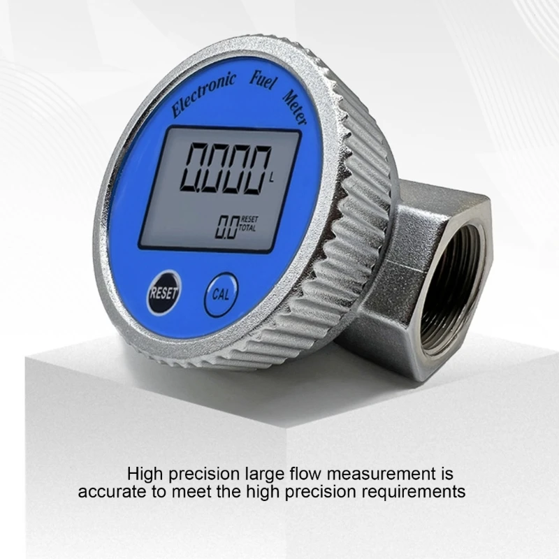High Accuracy Fuel Meter Digital Display Turbines Fuel Flow Meter Waterproof Turbines Flow Simple Installs Durable flow meter turbine flow meter digital turbine flow meter