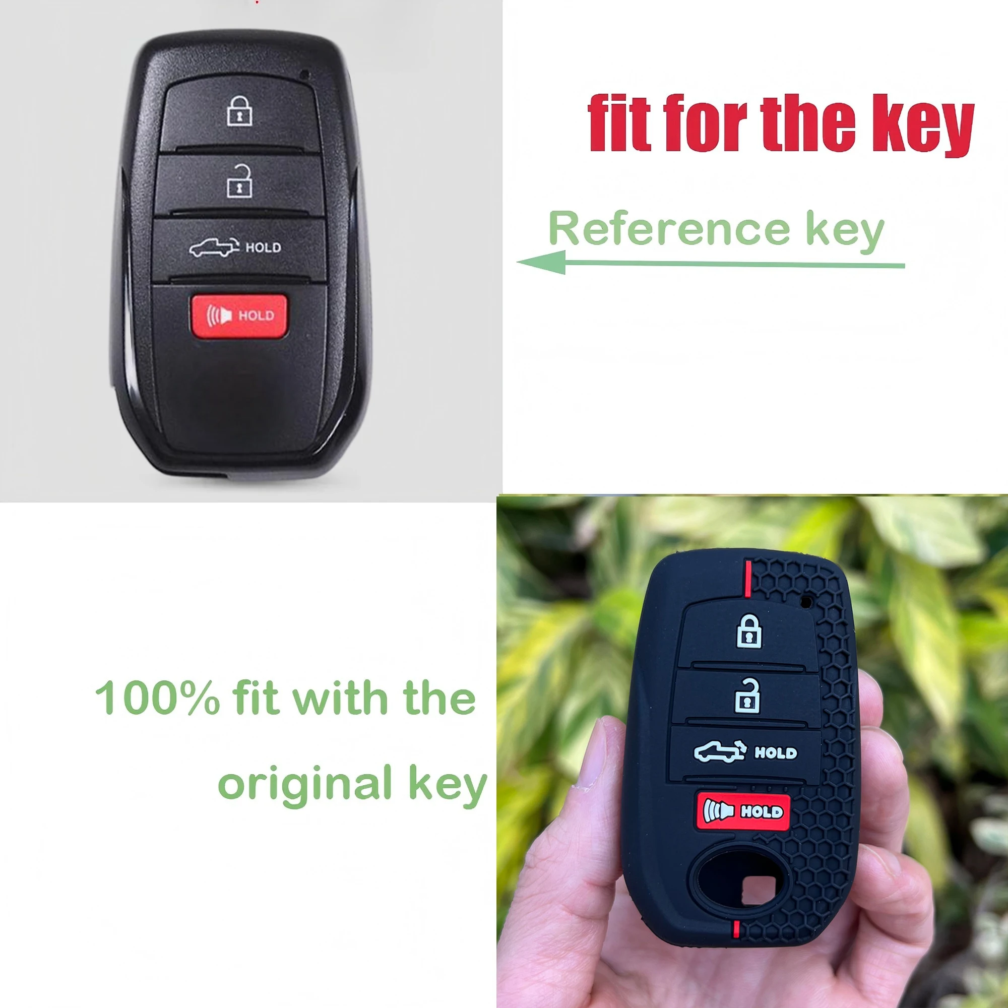 Premium Silicone Car Key Case Accessory - Durable & Stylish Protection Cover