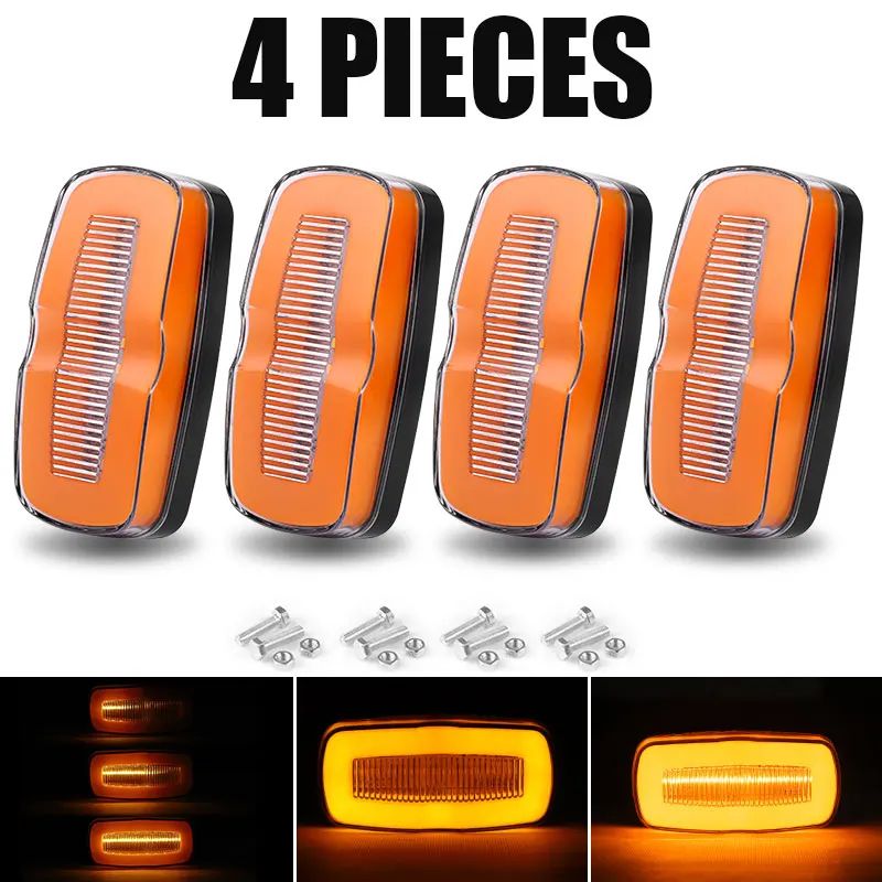 4pcs Yellow Light